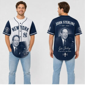 2026 NY Yankees John Sterling Thank You For The Memories Jersey