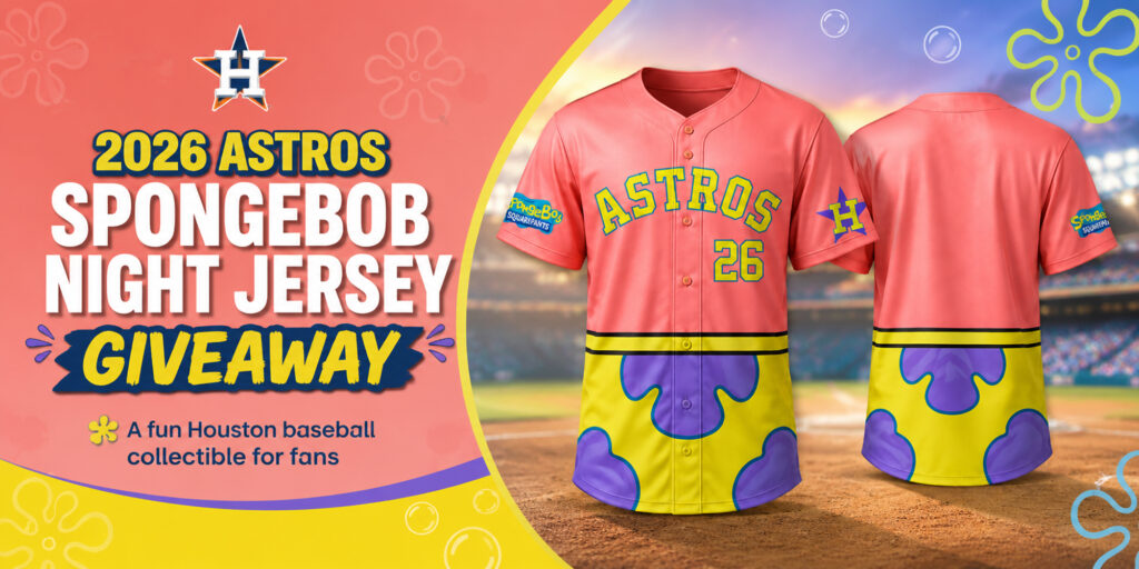 2026 Astros Spongebob Night Jersey Giveaway Banner Blog