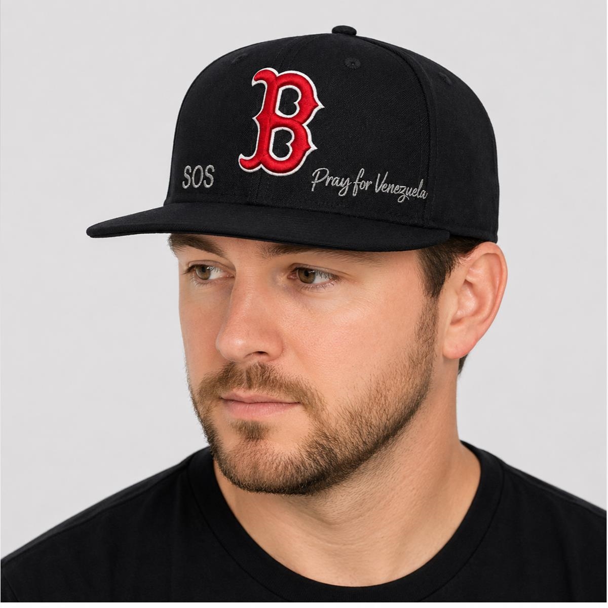 2026 Boston Red Sox Pray For Venezuela Hat 4 2026 Boston Red Sox Pray For Venezuela Hat 1 2 1
