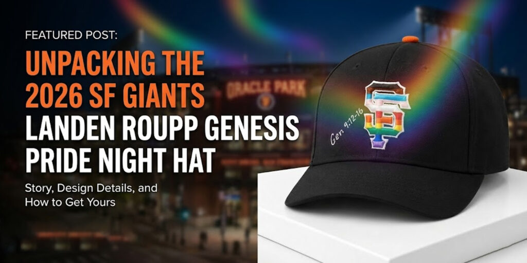 2026 SF Giants Landen Roupp Genesis 9 12 16 Pride Night Hat Banner Blog