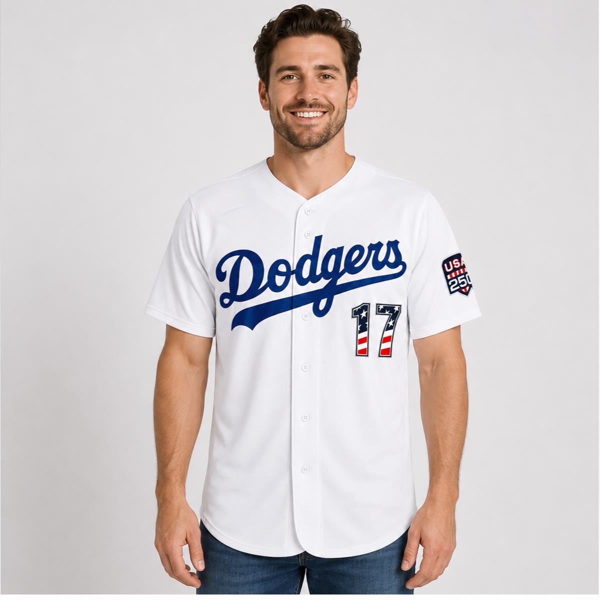 2026 Shohei Ohtani Dodgers USA 250 Fourth Of July Jersey