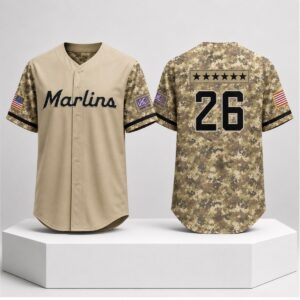 2026 Marlins Military Appreciation Jersey Giveaway