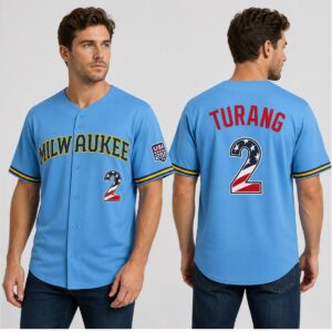 DHHa2z0M 2026 Brewers Brice Turang USA 250 Fourth Of July Jersey 1 2 1