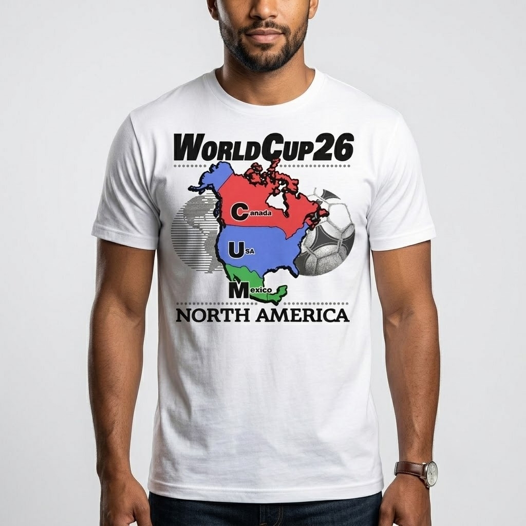 World Cup 26 Cum Map North America Shirt 4 World Cup 26 Cum Map North America Shirt 1