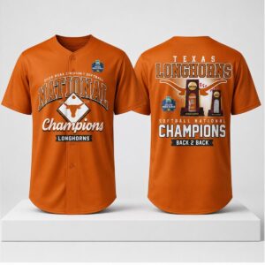 2026 Texas Longhorns Back 2 Back Champions Jersey