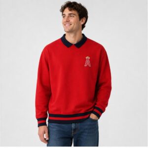 ho5G0Khq 2026 Angels Throwback Collared Crewneck Giveaway 2 1