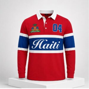 2026 Wilson Isidor Haitian Rugby Polo Pride Flag Shirt