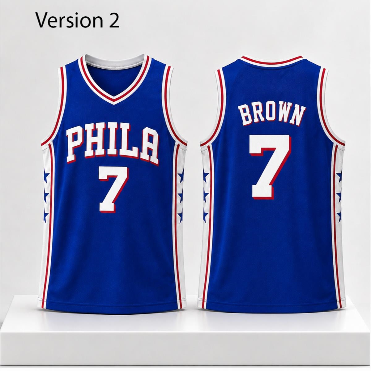 2026 Jaylen Brown Sixers Jersey - Bigfirefashion