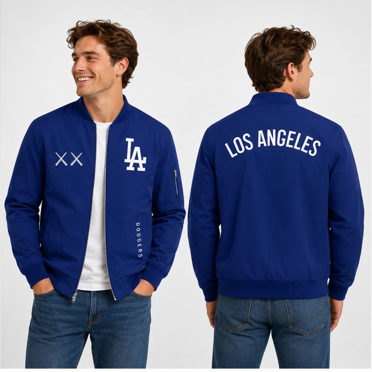 2026 LA Dodgers Kaws Jacket - Bigfirefashion
