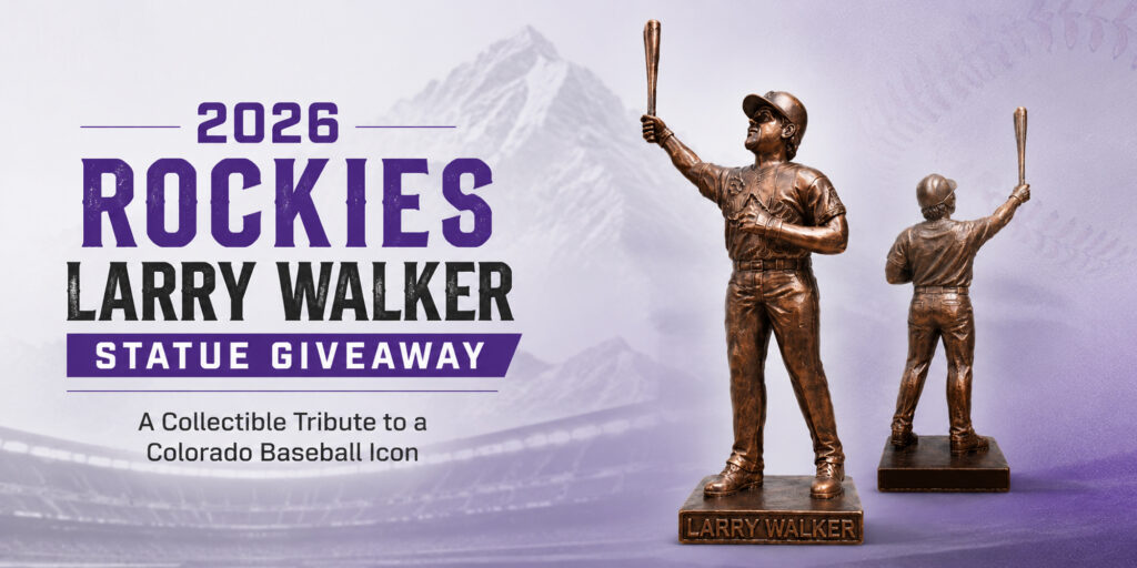 2026 Rockies Larry Walker Statue Giveaway Banner