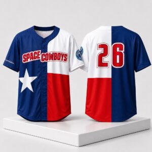 2026 Sugar Land Space Cowboys Texas Flag Jersey Giveaway