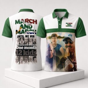 2026 March And March Until We Win One Month 12 Kids Shirt