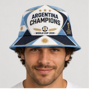 99nwfWwd Argentina 2026 WC Champions Finals Bucket Hat 1 2 1