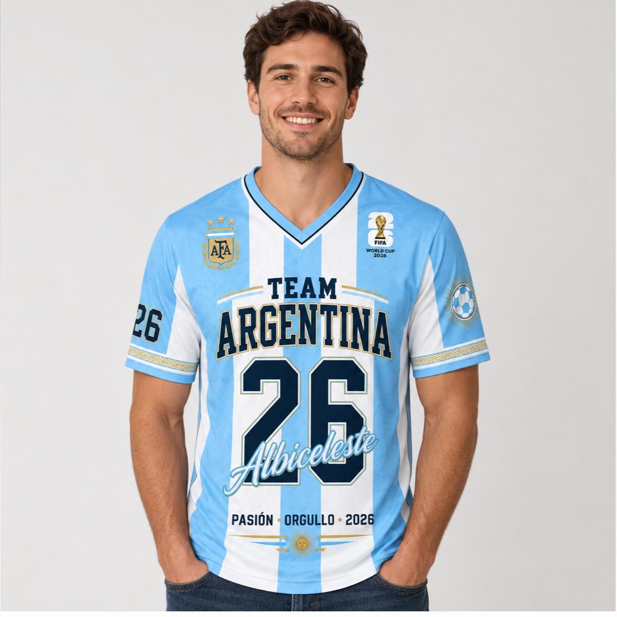 Argentina 2026 World Cup 26 Champions Shirt 4 Argentina 2026 World Cup 26 Champions Shirt 1 2 1