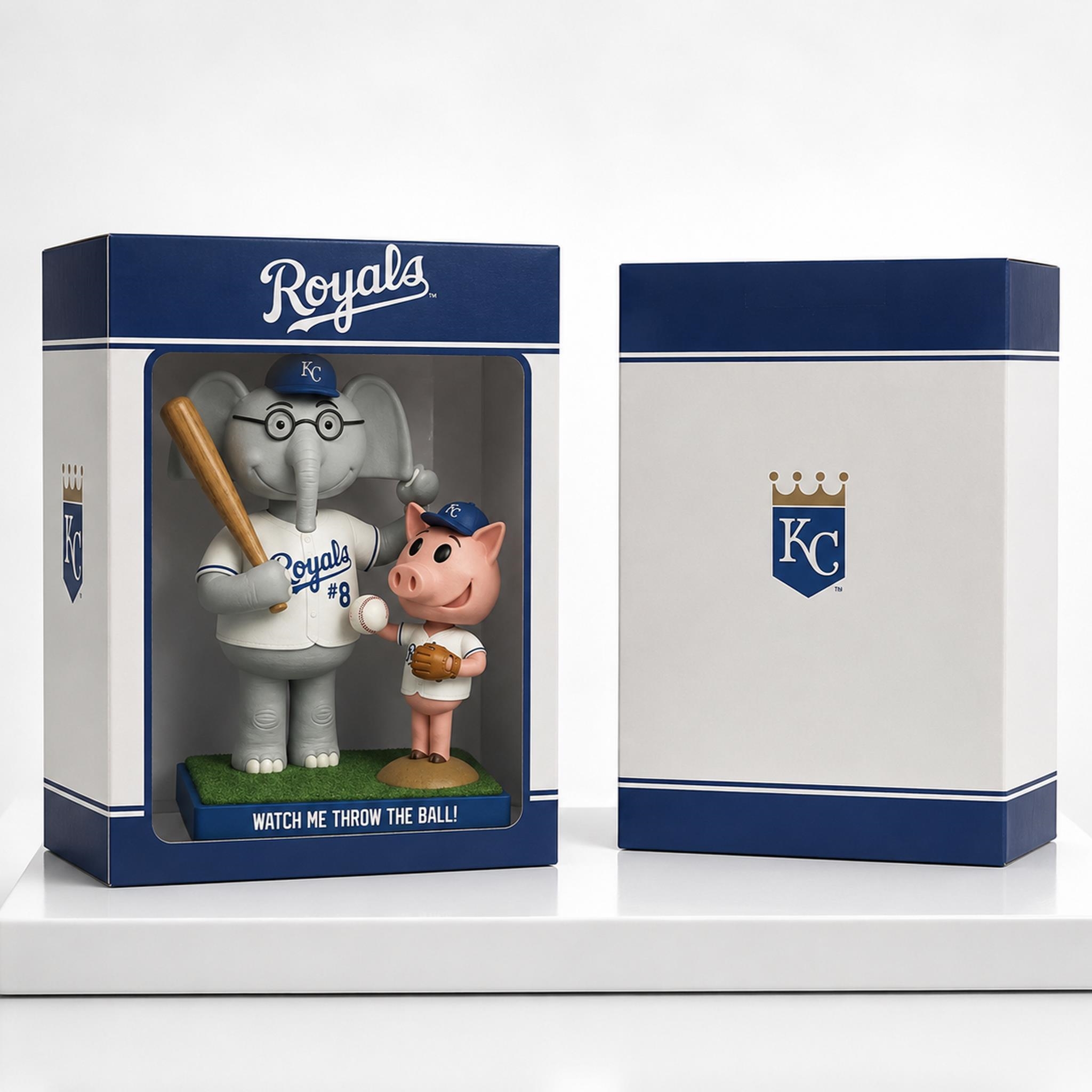 KC Royals Elephant Piggie Day 2026 Bobblehead Giveaway 2 KC Royals Elephant Piggie Day 2026 Bobblehead Giveaway 1 2 1