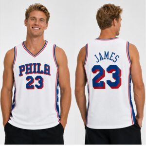 KhrMtRiV 2026 LeBron James Sixers 23 Jersey 1 2 1