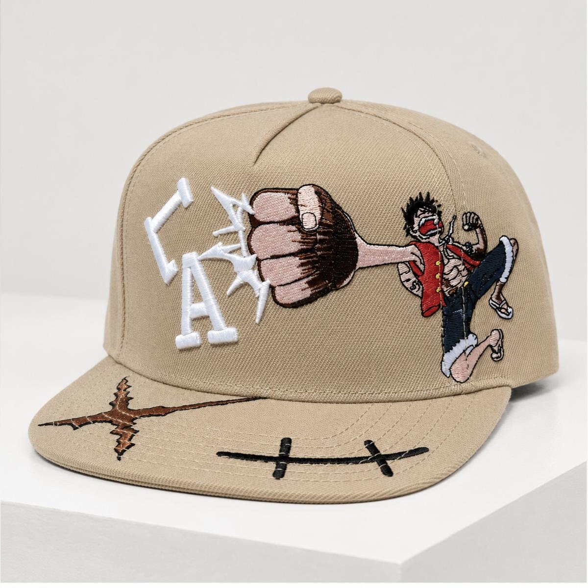 2026 LA Dodgers Luffy One Piece Cap - Bigfirefashion