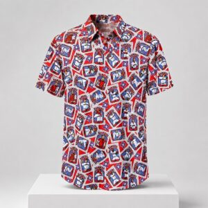 2026 Rangers 1996 Baseball Card Button Down Shirt Giveaway