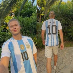U3yiYtuB 2026 Erling Haaland Wearing Messi 10 Jersey New folder 1