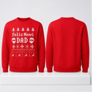 Jordan Devey Feliz Navi Dad Ugly Sweater