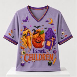 I Smell Children Halloween 2026 V Neck Shirt