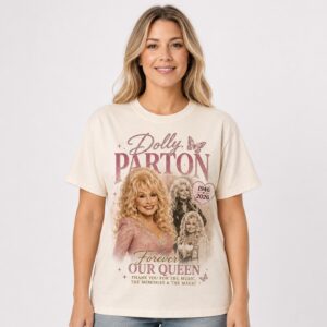 8v6g1pmL Dolly Parton 1946 2026 Forever Our Queen Tribute Shirt 1 2 1