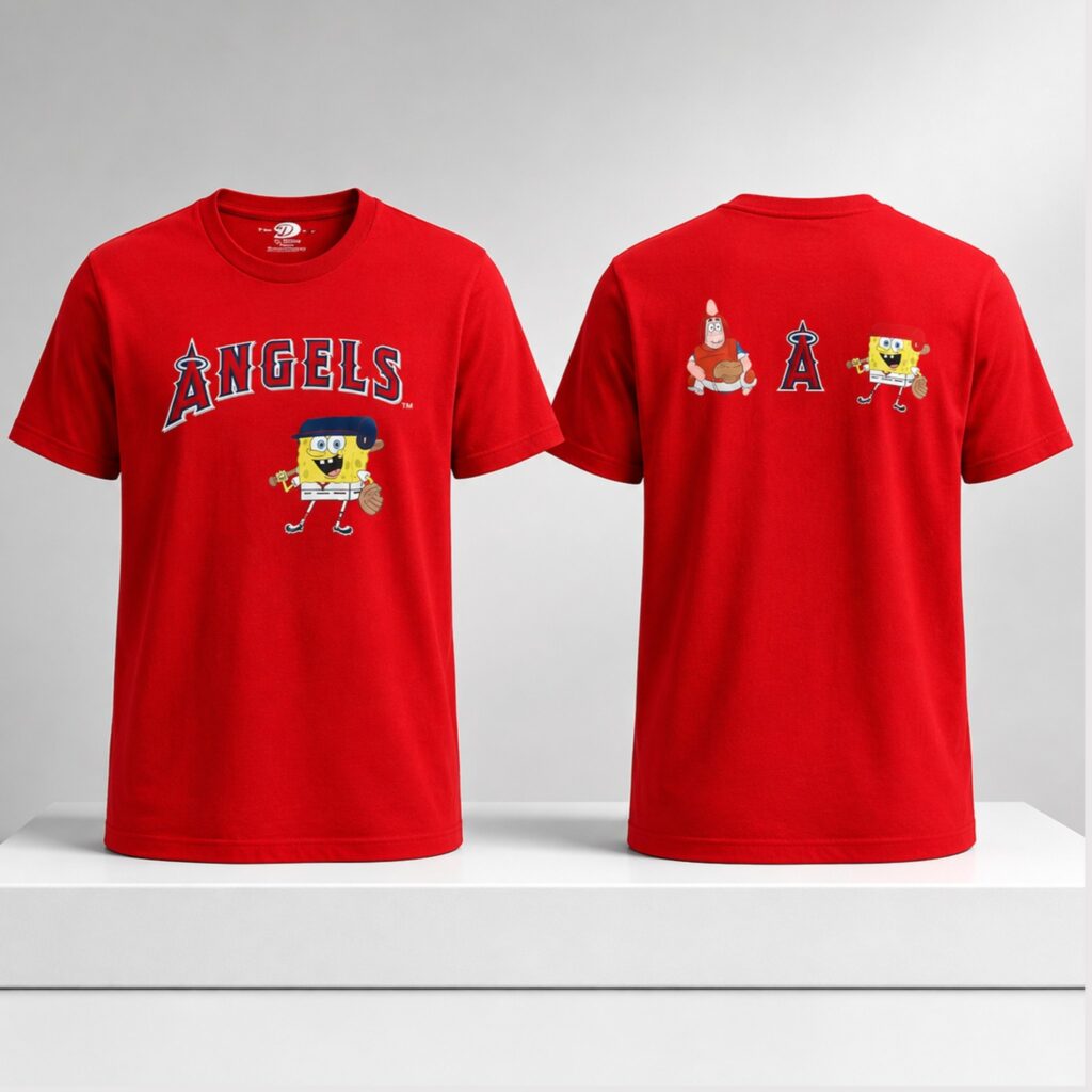 2026 LA Angels SpongeBob Night Shirt Giveaway - Bigfirefashion