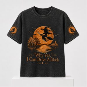 Witch Why Yes Actually I Can Drive A Stick Halloween 2026 Shirt
