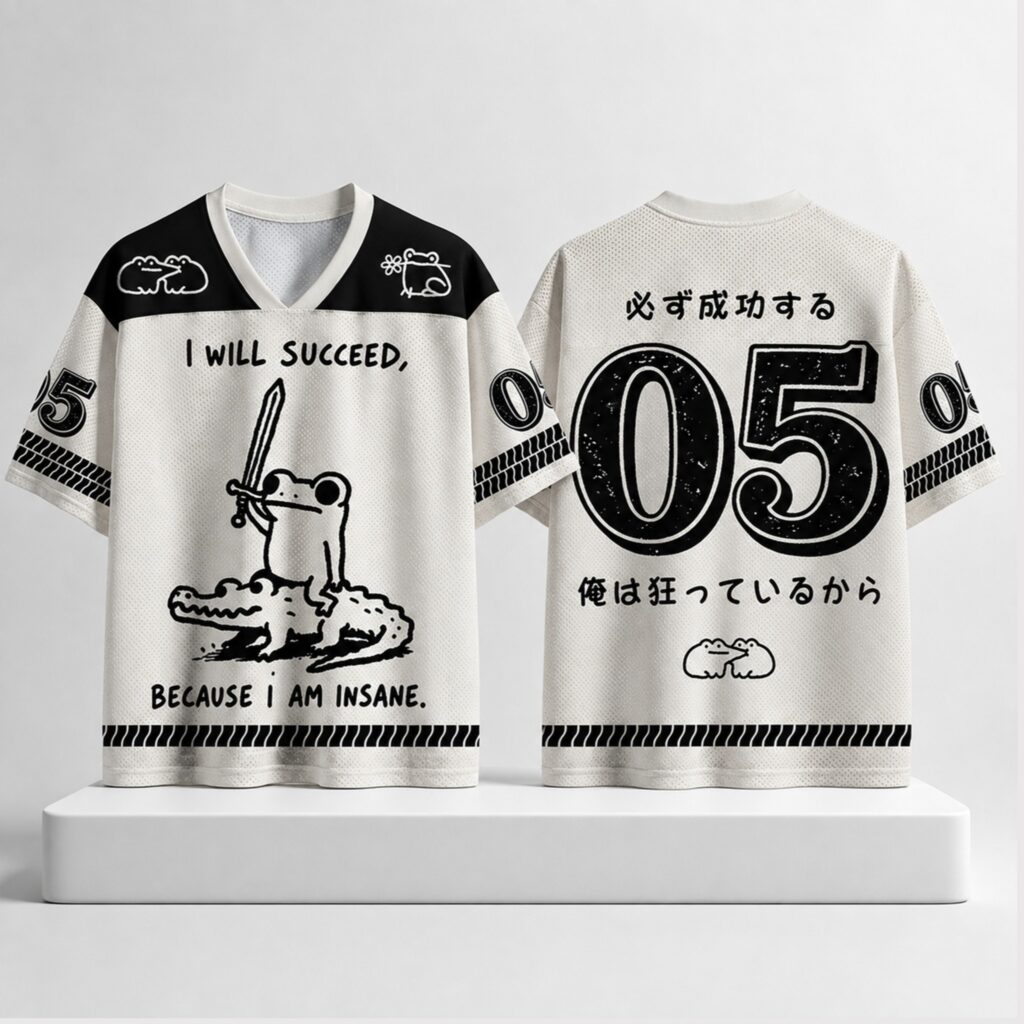 2026 Warrior Frog I Will Succeed Because I Am Insane Jersey