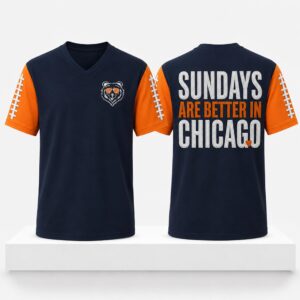 Bears Sundays Are Better In Chicago 2026 V Neck Shirt
