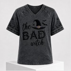The Bad Witch Halloween 2026 V Neck Shirt