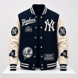 NY Yankees Baseball 2026 Coat Est 1903 Bronx Bombers Jacket