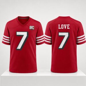 2026 49ers Daejon Love Football Jersey