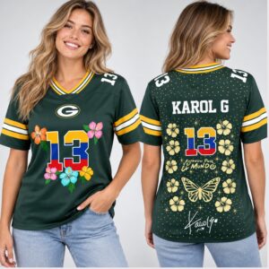 0xvoU0SY Packers Karol G Tropitour Viajando Por El Mundo 2026 Jersey1