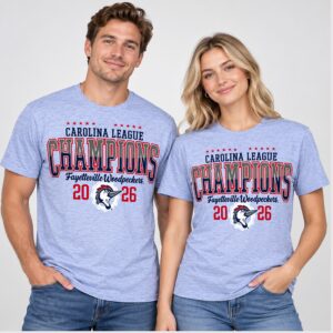 15qJ6zE2 Woodpeckers Carolina League Champions 2026 Shirt 1 1 1