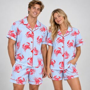 1nMccYNS Crab Stripe 2026 Pajamas Set 1 2 1