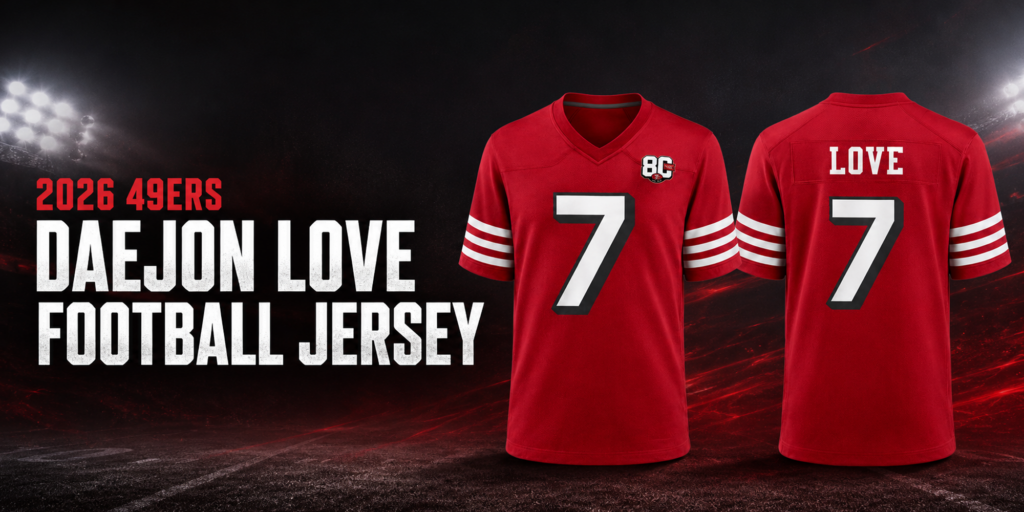 2026 49ers Daejon Love Football Jersey Banner