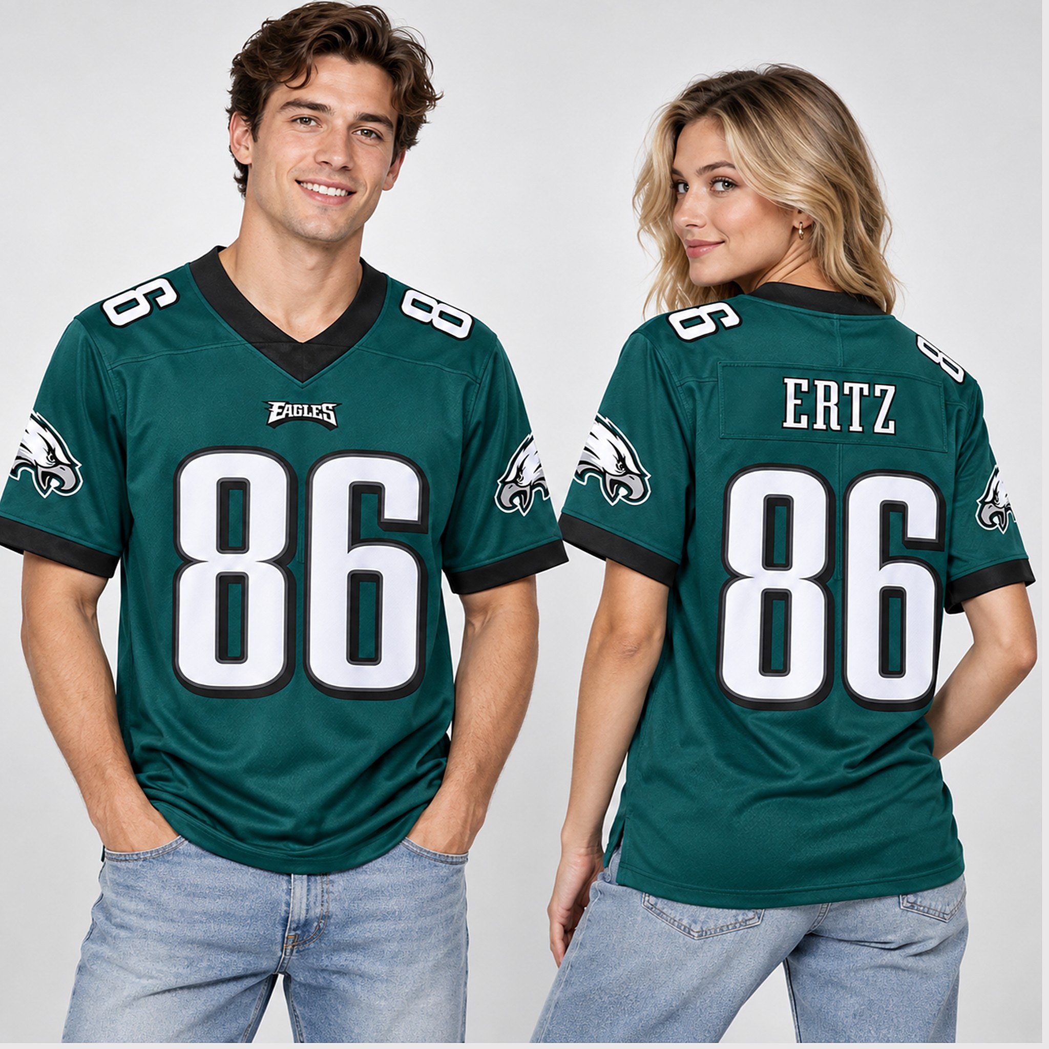 2026 Eagles Zach Ertz 86 Football Jersey 4 2026 Eagles Zach Ertz 86 Football Jersey 1 1 1