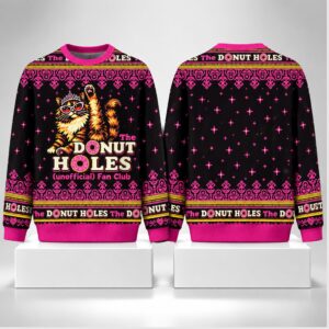 The Donut Holes Unofficial Fan Club Cat Christmas 2026 Ugly Sweater