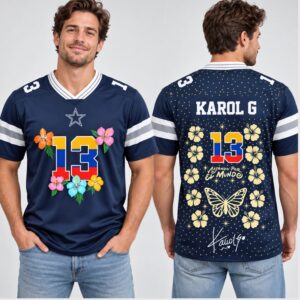 6YGVUY1N Cowboys Karol G Tropitour Viajando Por El Mundo 2026 Jersey 1 1 1