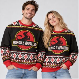 7Xc8vfre Dinosaur Mongo Is Appalled Christmas 2026 Ugly Sweater 1 1 1