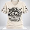 Bitchcraft The Art Of Pissing People Off And Smiling Sweetly Halloween 2026 V Neck Shirt 2 1