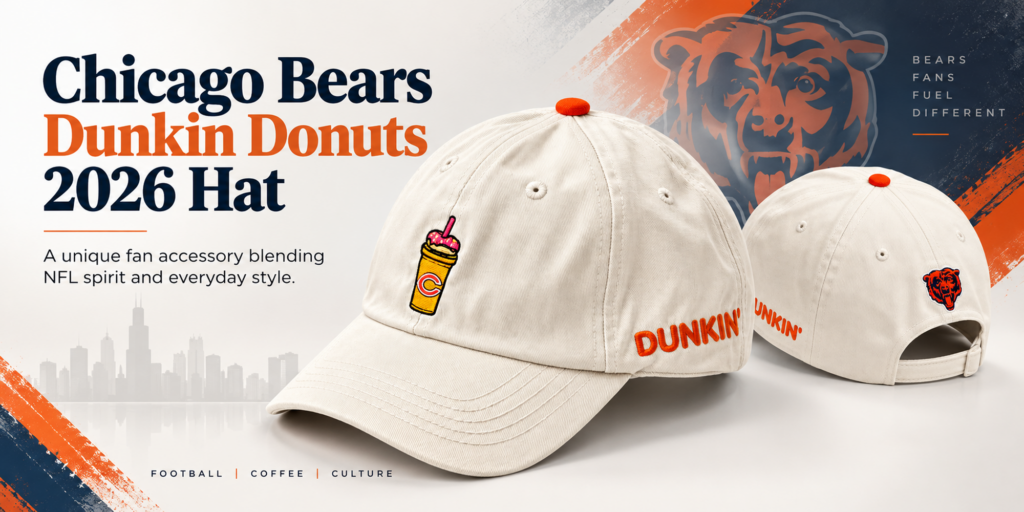 Chicago Bears Dunkin Donuts 2026 Hat Banner