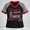 Dont Make Me Drop A House On You Halloween 2026 V Neck Shirt 1 1
