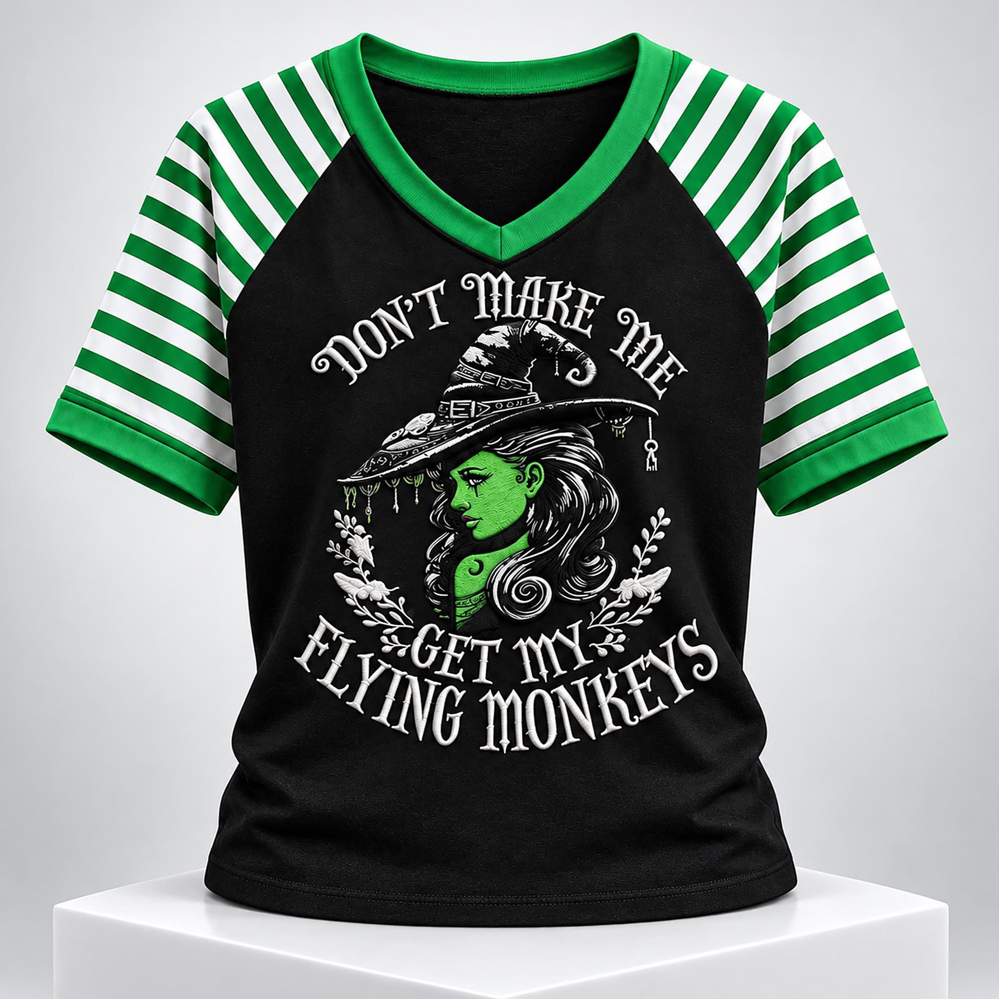 Don't Make Me Get My Flying Monkeys Halloween 2026 V Neck Shirt 1 Dont Make Me Get My Flying Monkeys Halloween 2026 V Neck Shirt 1 2 1
