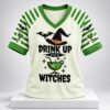 Drink Up Witches Wine Glass Halloween 2026 V Neck Shirt 5 Drink Up Witches Wine Glass Halloween 2026 V Neck Shirt 2 1