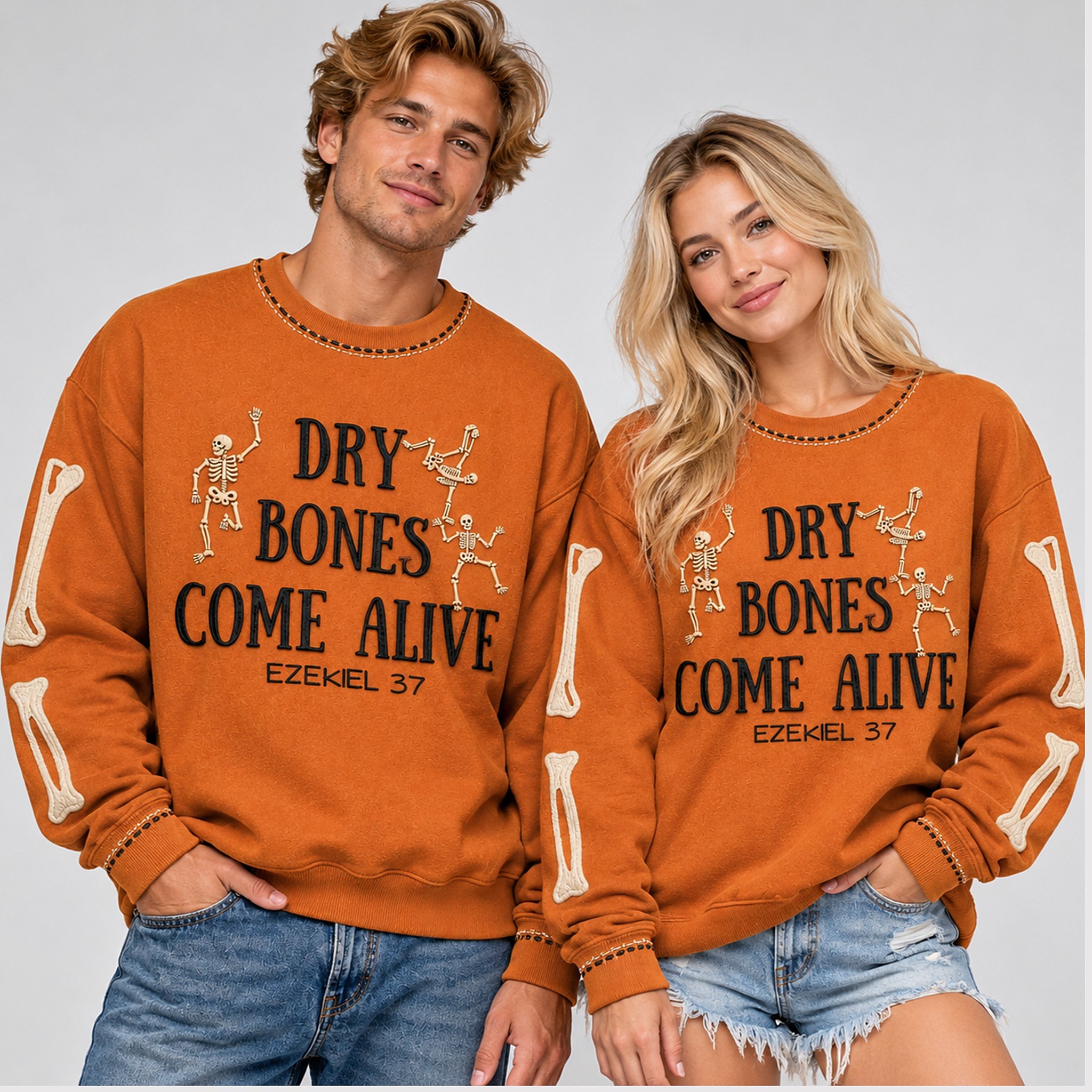 Dry Bones Come Alive Ezekiel 37 Halloween 2026 Sweater 1 1 1