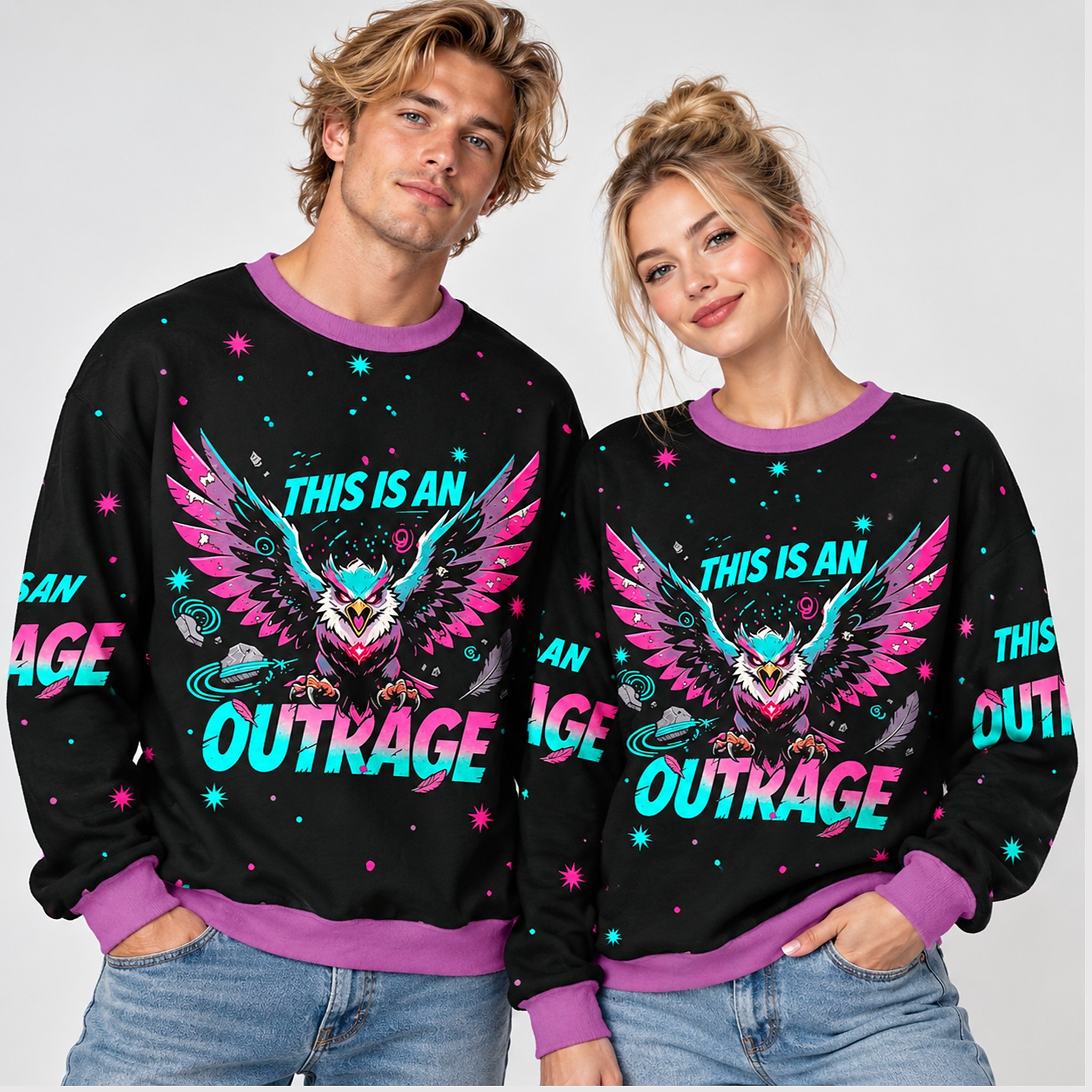 Eagles This Is An Outrage 2026 Ugly Sweater 1 1 1