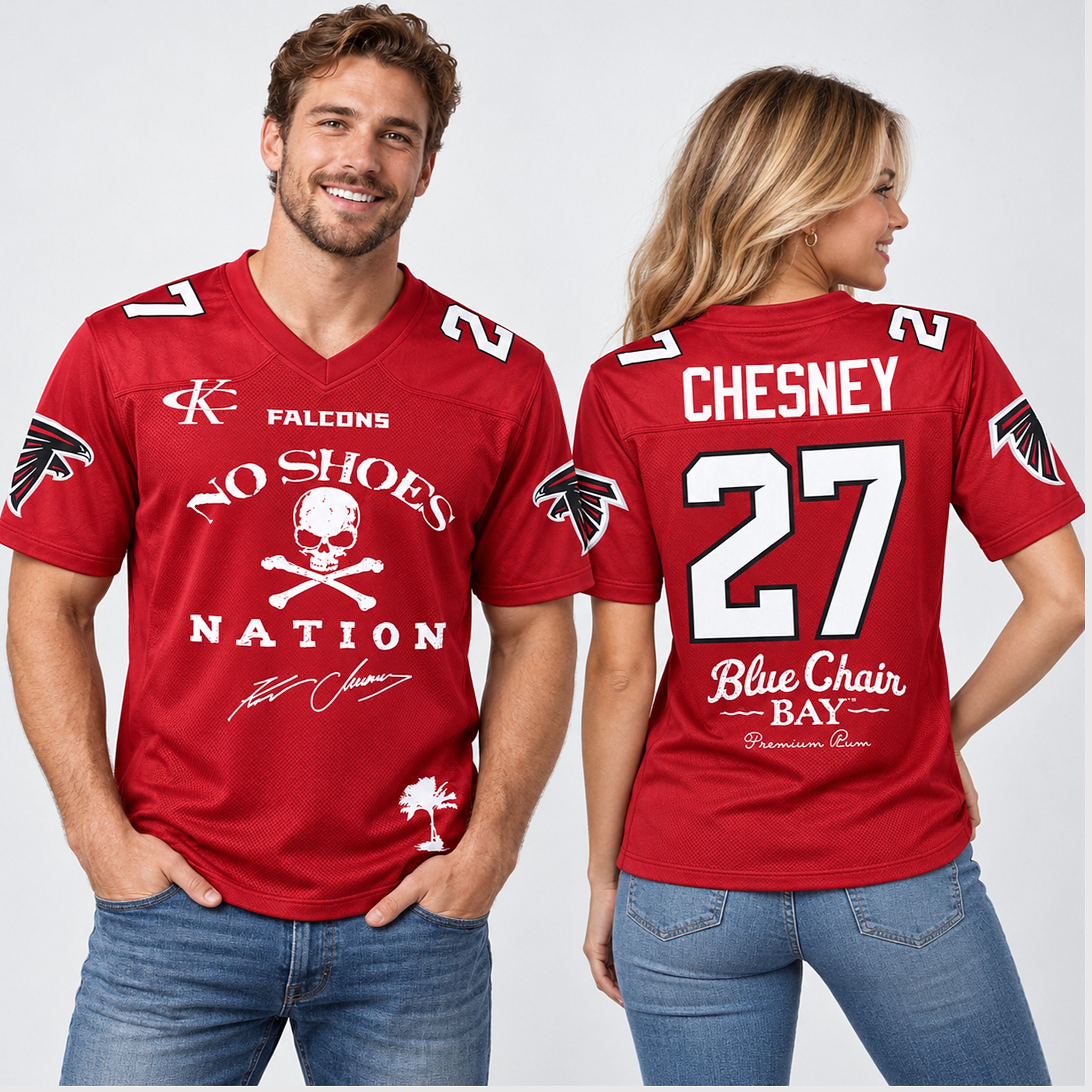 Falcons Kenny Chesney No Shoes Nation Blue Chair Bay 2027 Jersey 1 1 1