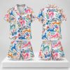 Greyhound Whippet Flower 2026 Pajamas Set 2 1